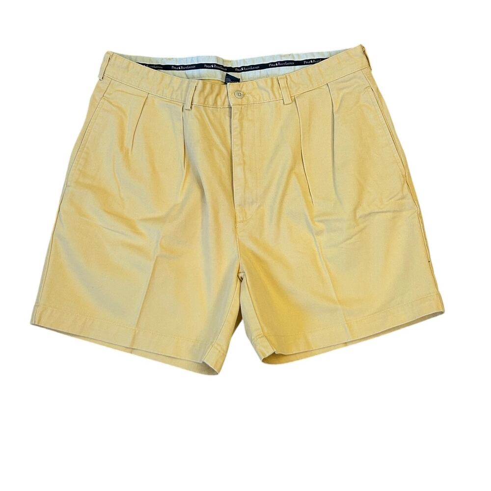 Polo Ralph Lauren Polo Chino Shorts Men’s 36 Butter Yellow Cotton Preppy Frat